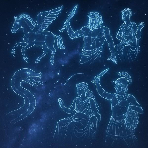 night sky constellations